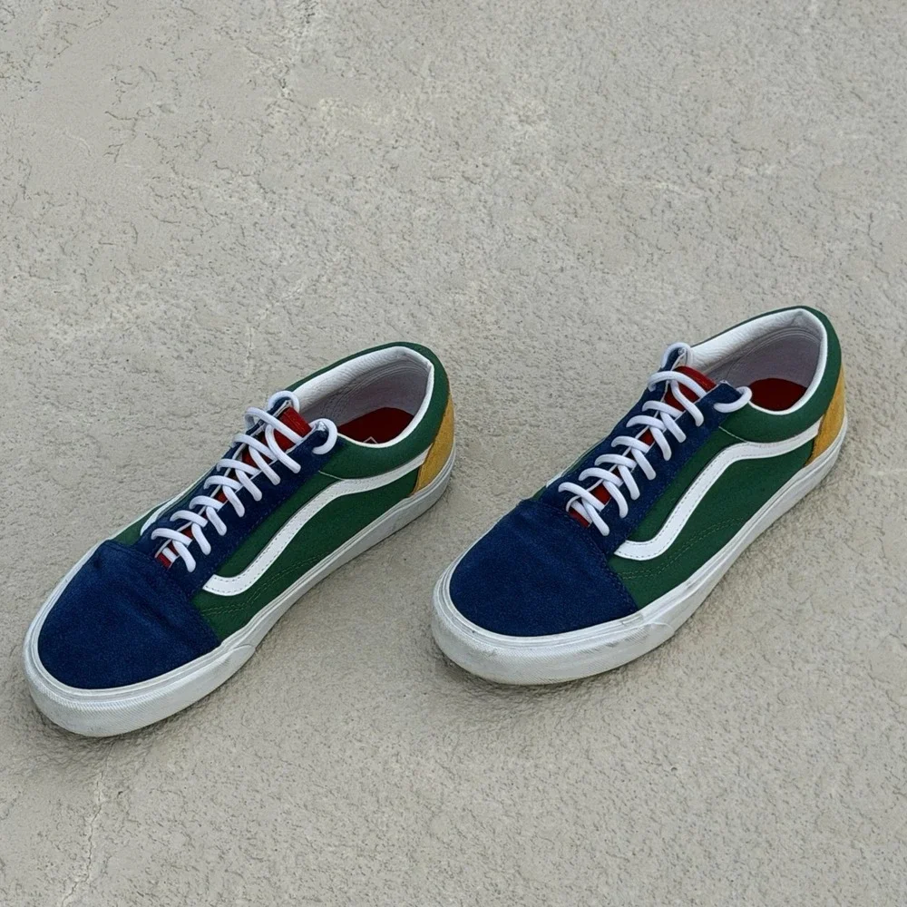 Vans‎ Old Skool Yacht Club Skate Suede Shoe UNISEX Color Block Men 10 Women 11.5